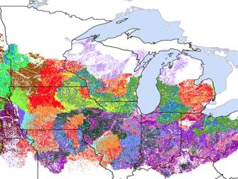 NutrientStar map showing where the soil and climate are comparable